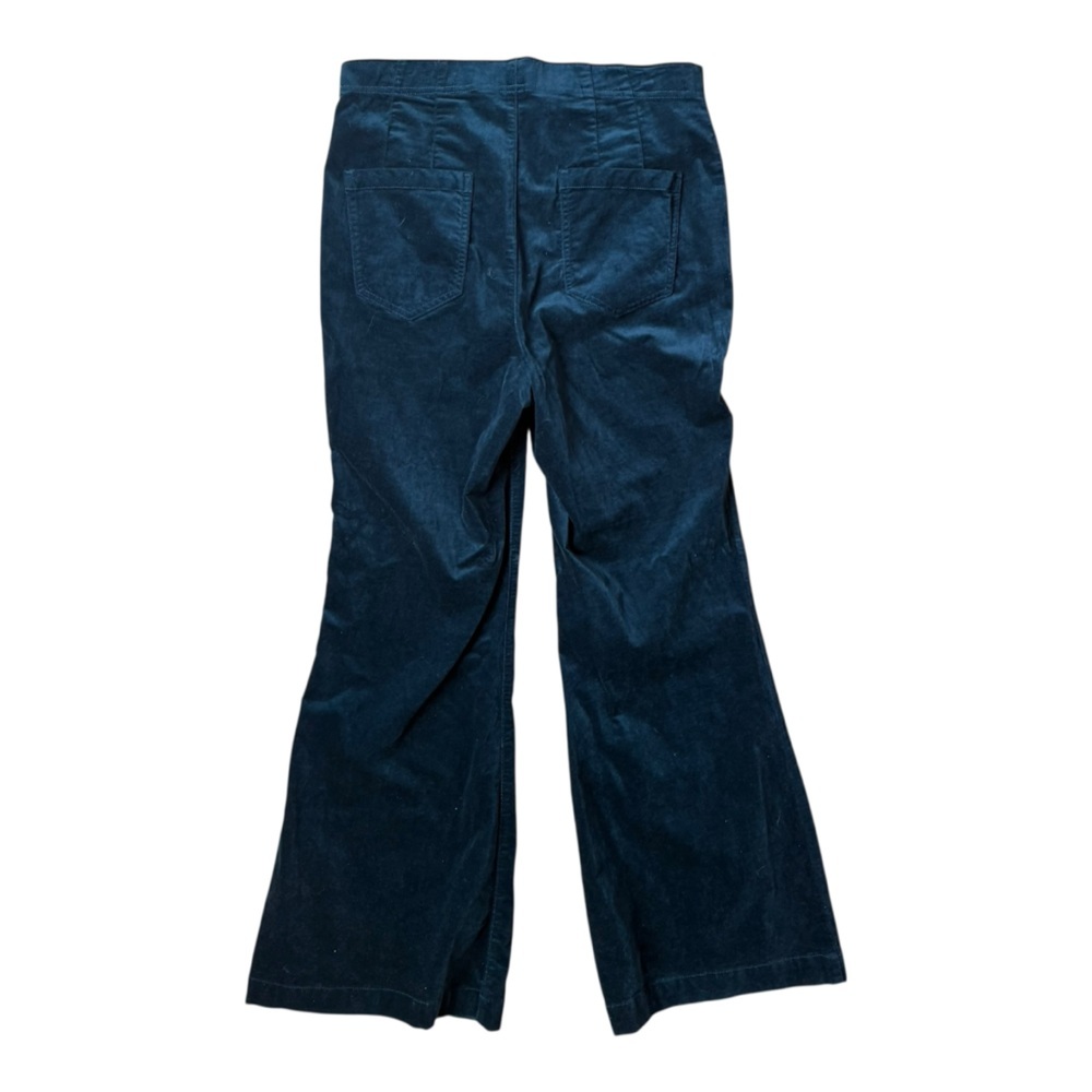Anthropologie Pilcro Jewel Teal Wide Leg Corduroy Flare Pants Sz 30 - Picture 3 of 5